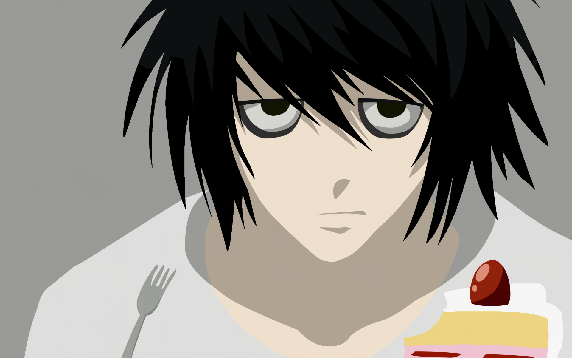 L Lawliet Wallpaper 4K, Death Note, Minimalist, 5K
