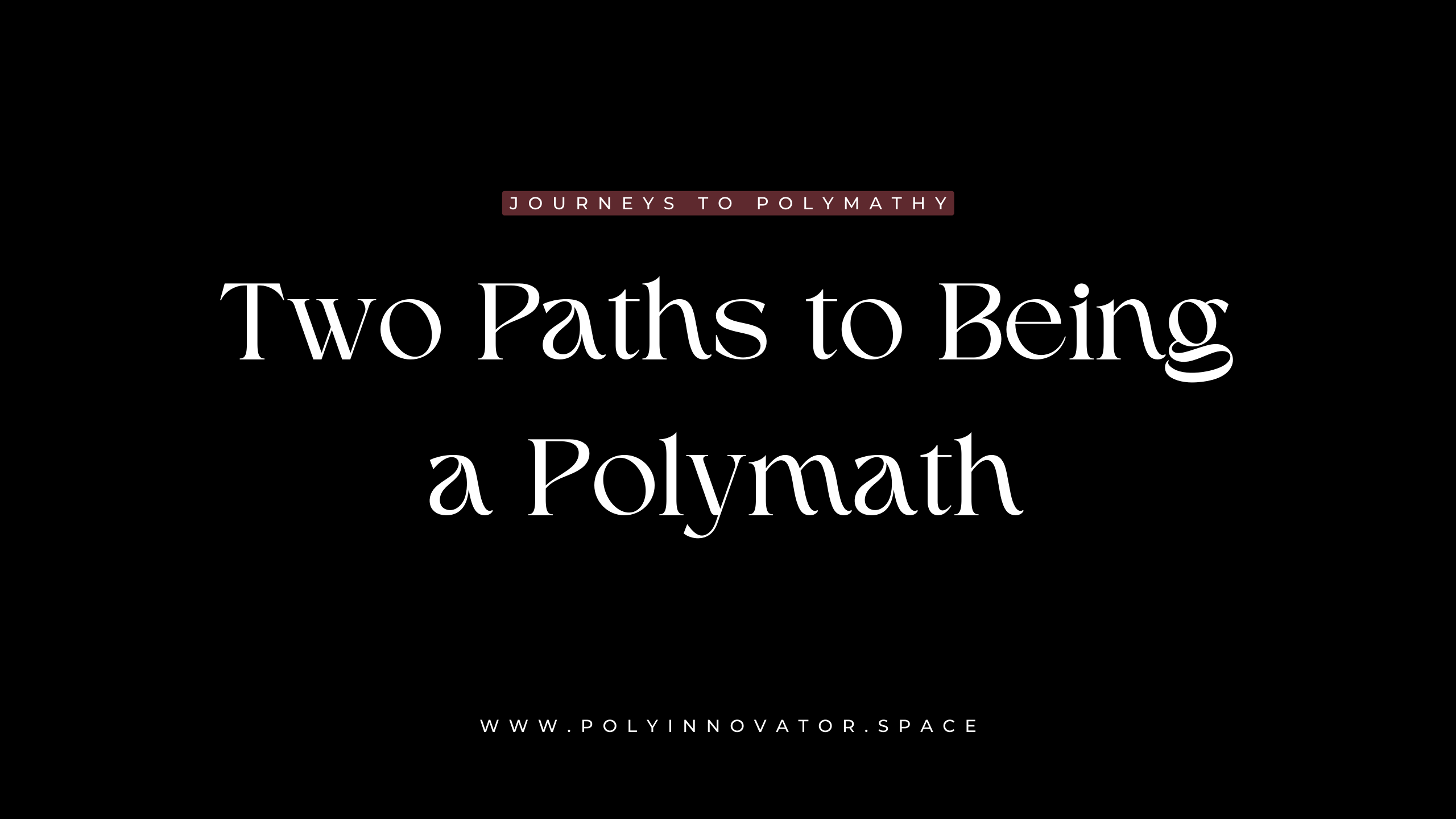 Lessons I Learned the Hard Way as a Polymath