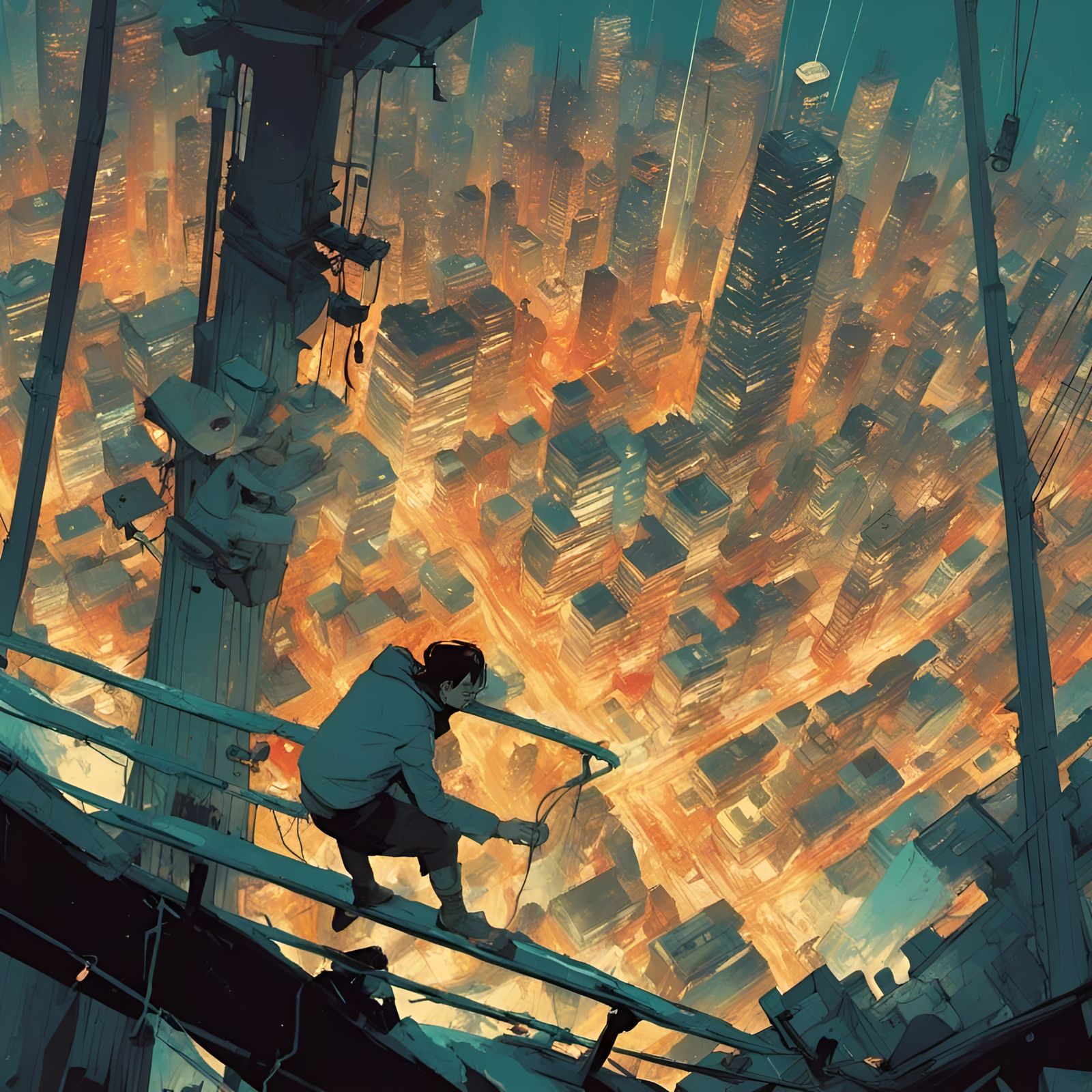 Watch Your Step in Composite Art Style