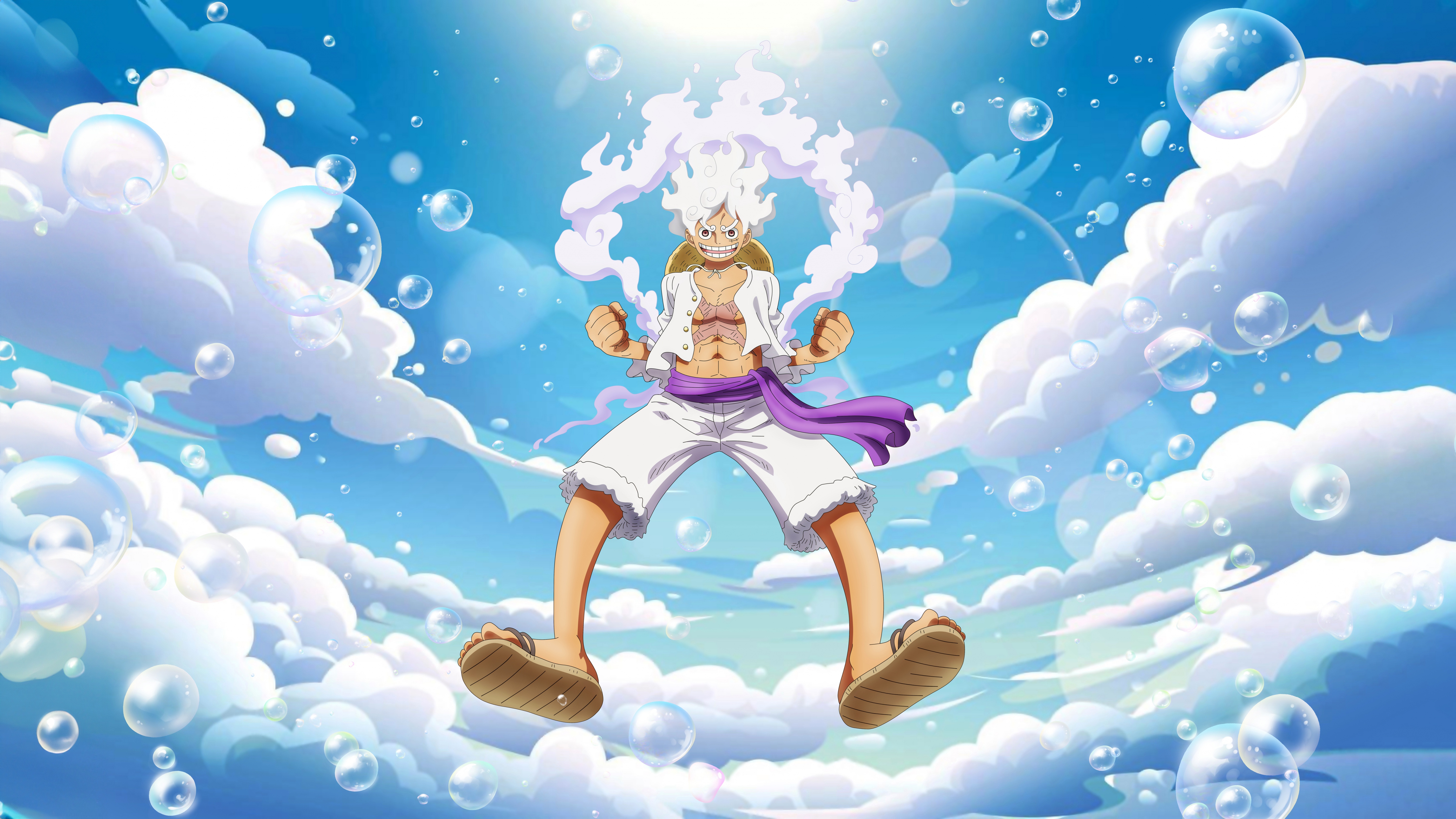 Luffy Wallpaper 4K, 8K, Gear 5, 5K, Sun God Nika