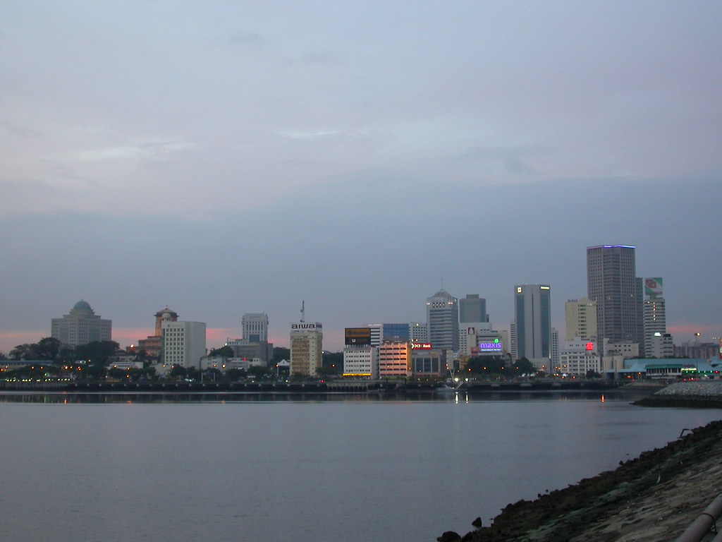 Johor Bahru, Malaysia at Dusk. So Cal Metro
