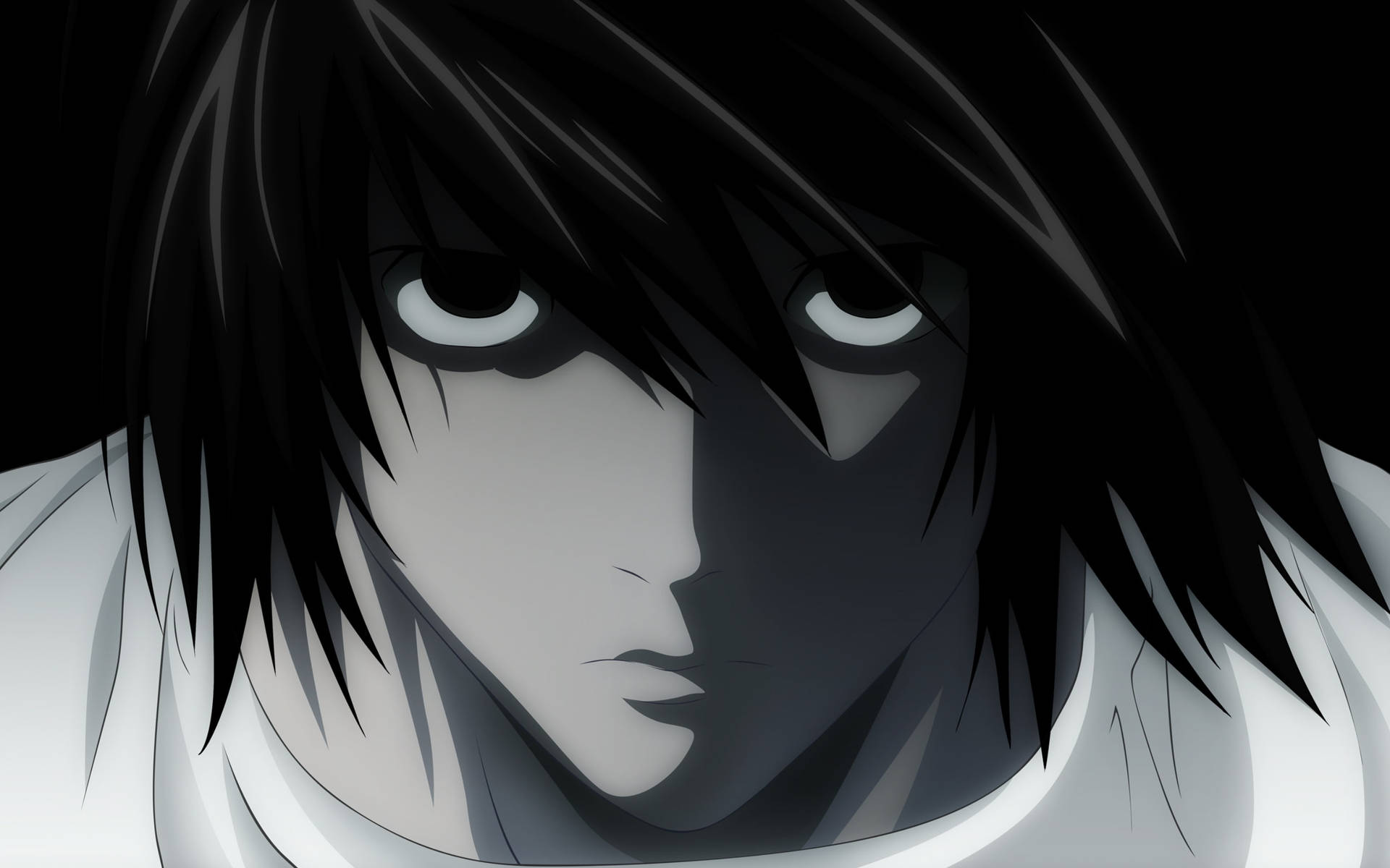 Download Death Note L Looking Angry Wallpaper