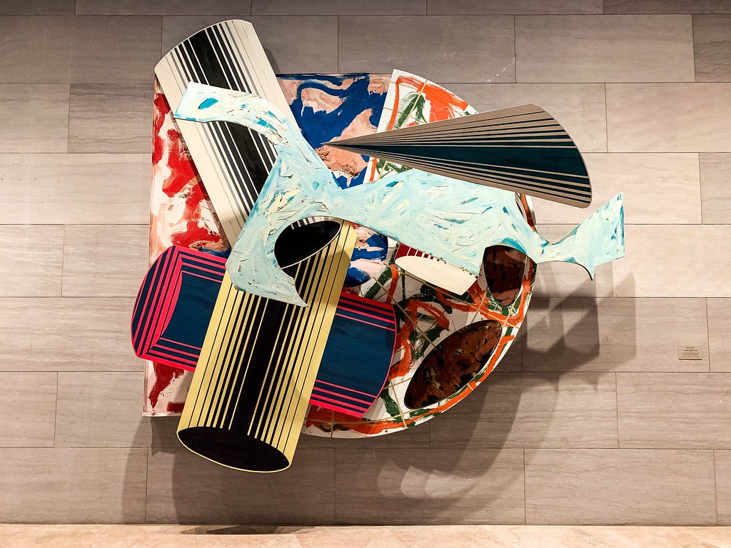 La scienza della fiacca (4x)” by Frank Stella. Exh