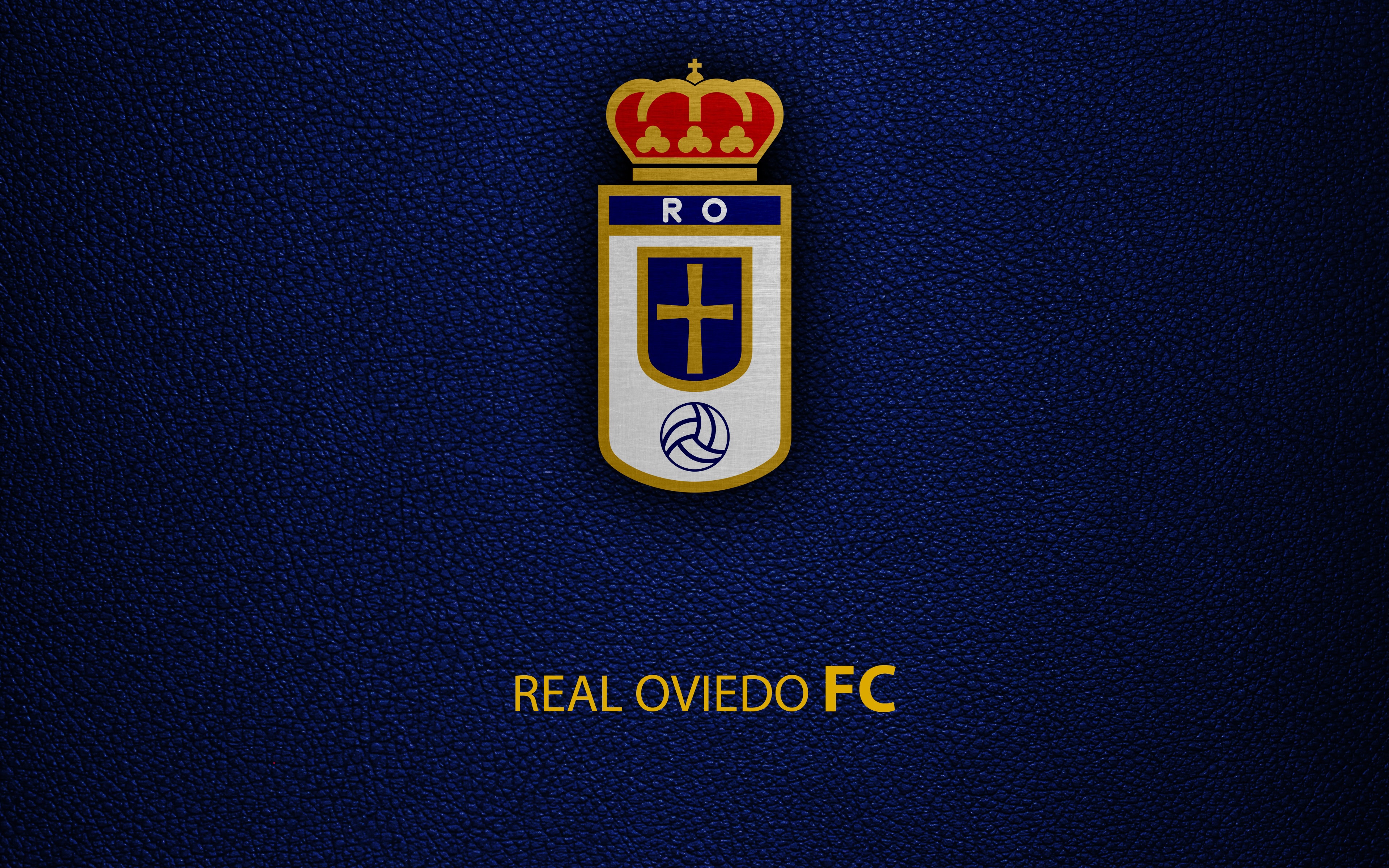Wallpaper wallpaper, logo, football, Sport, Primera Division, Real Oviedo for mobile and desktop, section спорт, resolution 3840x2400