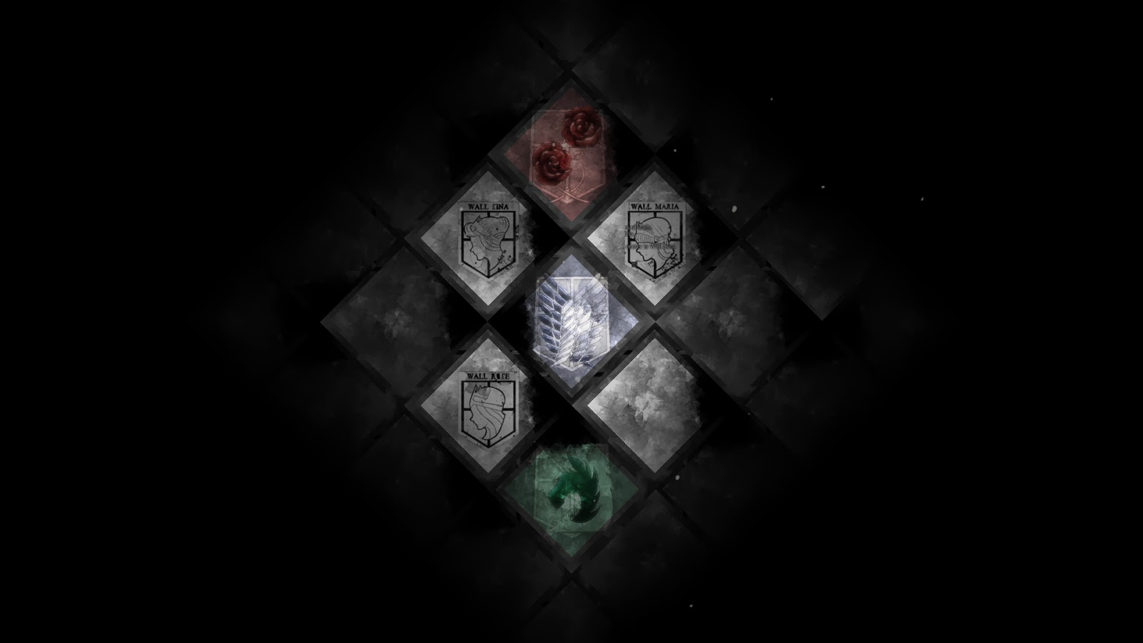 Attack on Titan Flag Emblem 95 HD Wallpaper