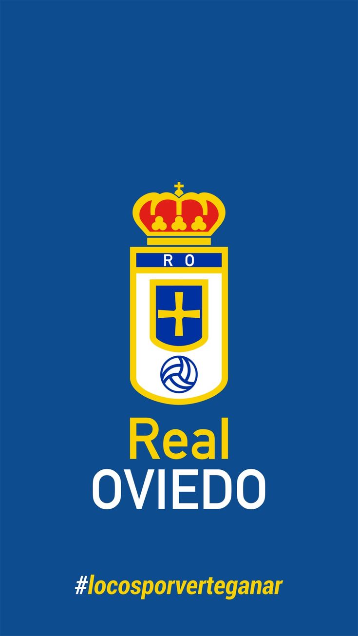 Real Oviedo Logo on Blue Background