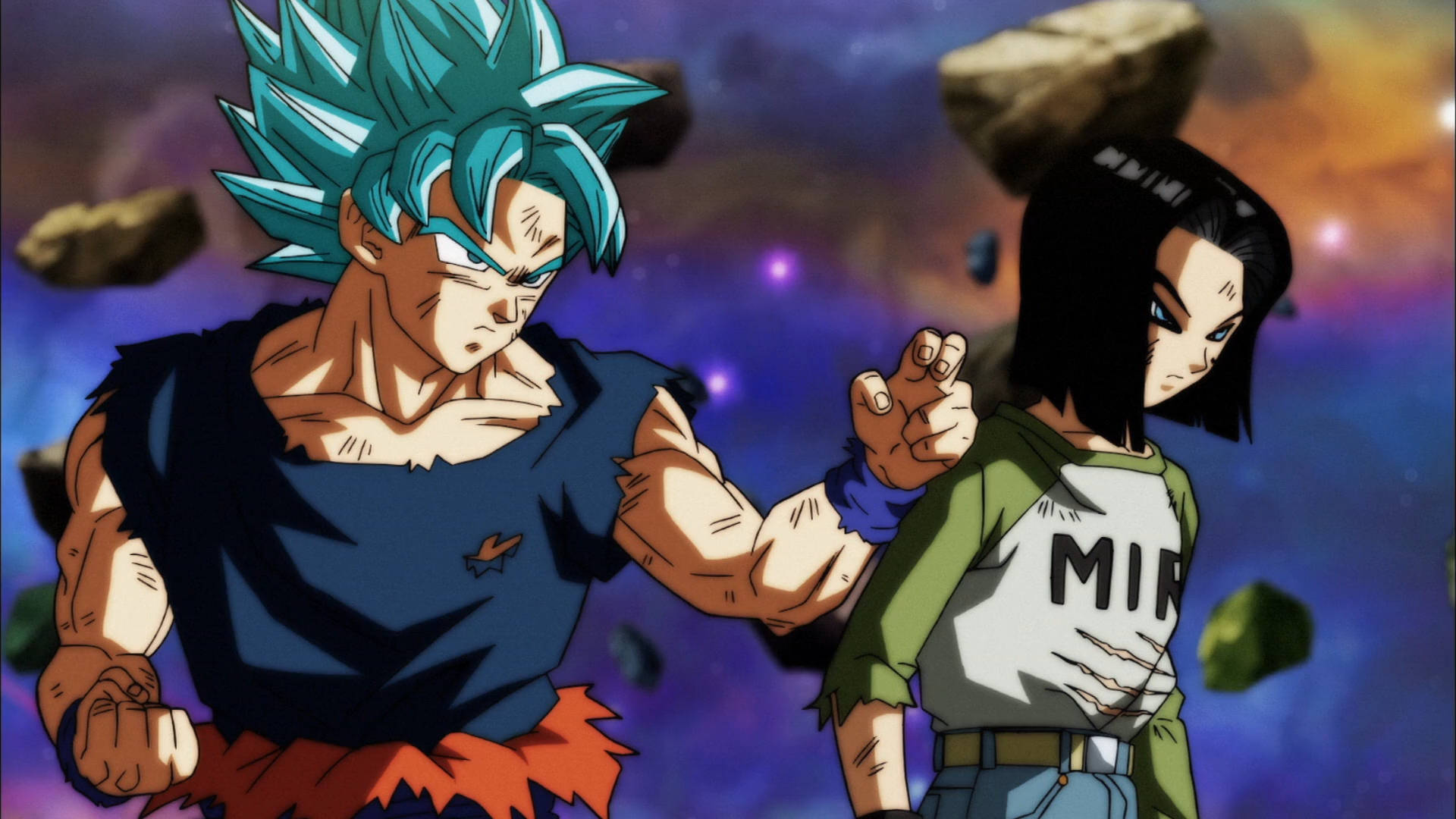 Download Android 17 Goku Super Saiyan Wallpaper