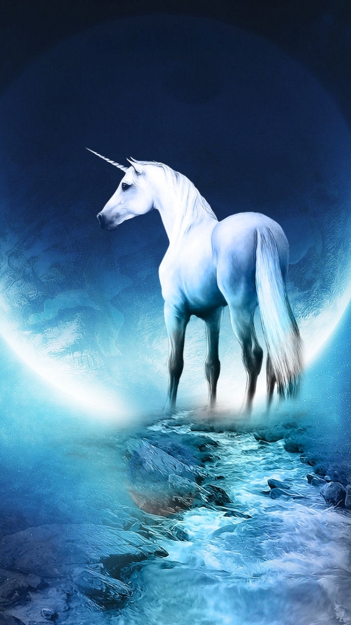 Phone wallpaper: Unicorn, Fantasy, Fantasy Animals 1087320