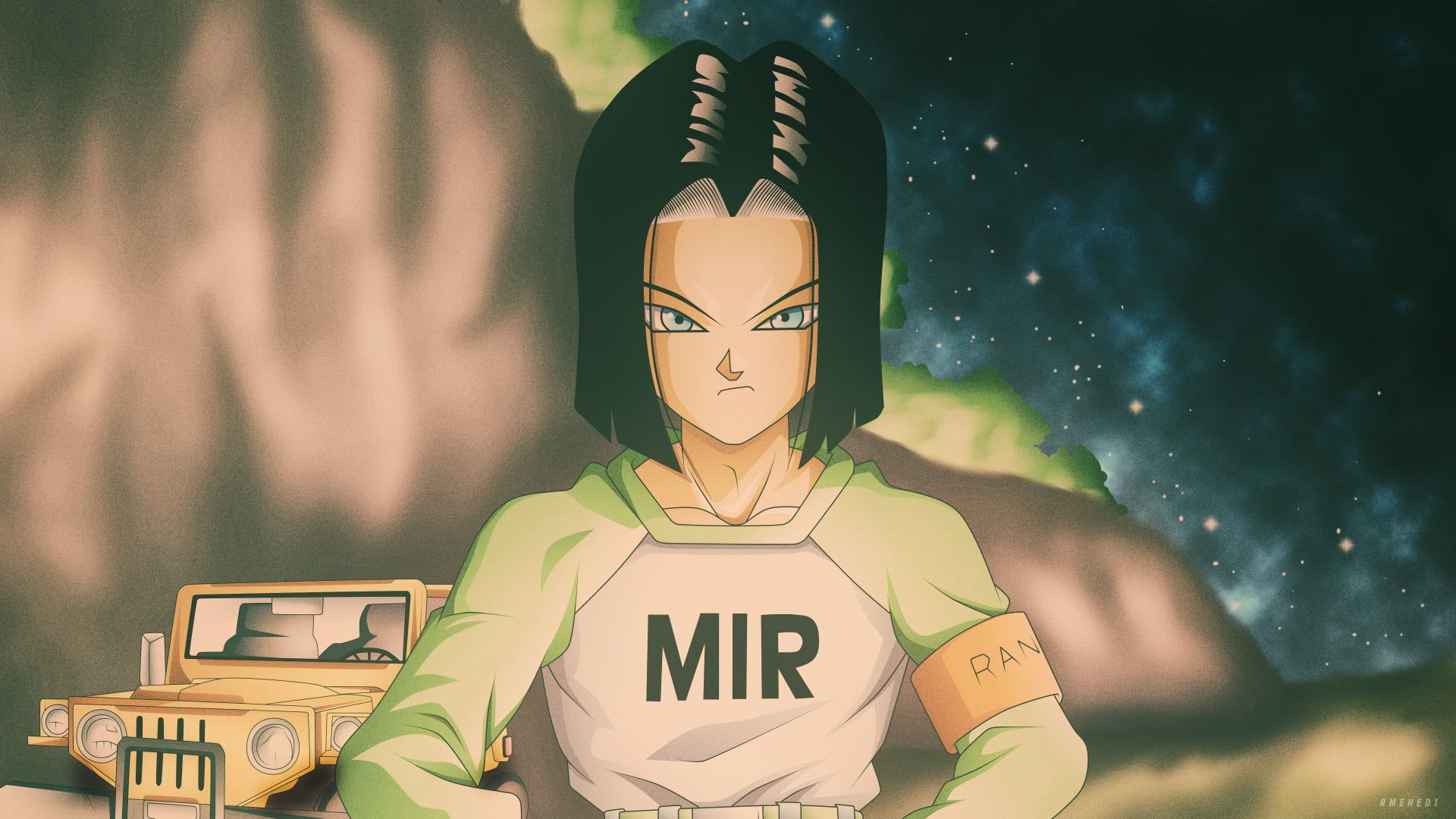 HD wallpaper: Dragon Ball, Dragon Ball Super, Android 17 (Dragon Ball), front view