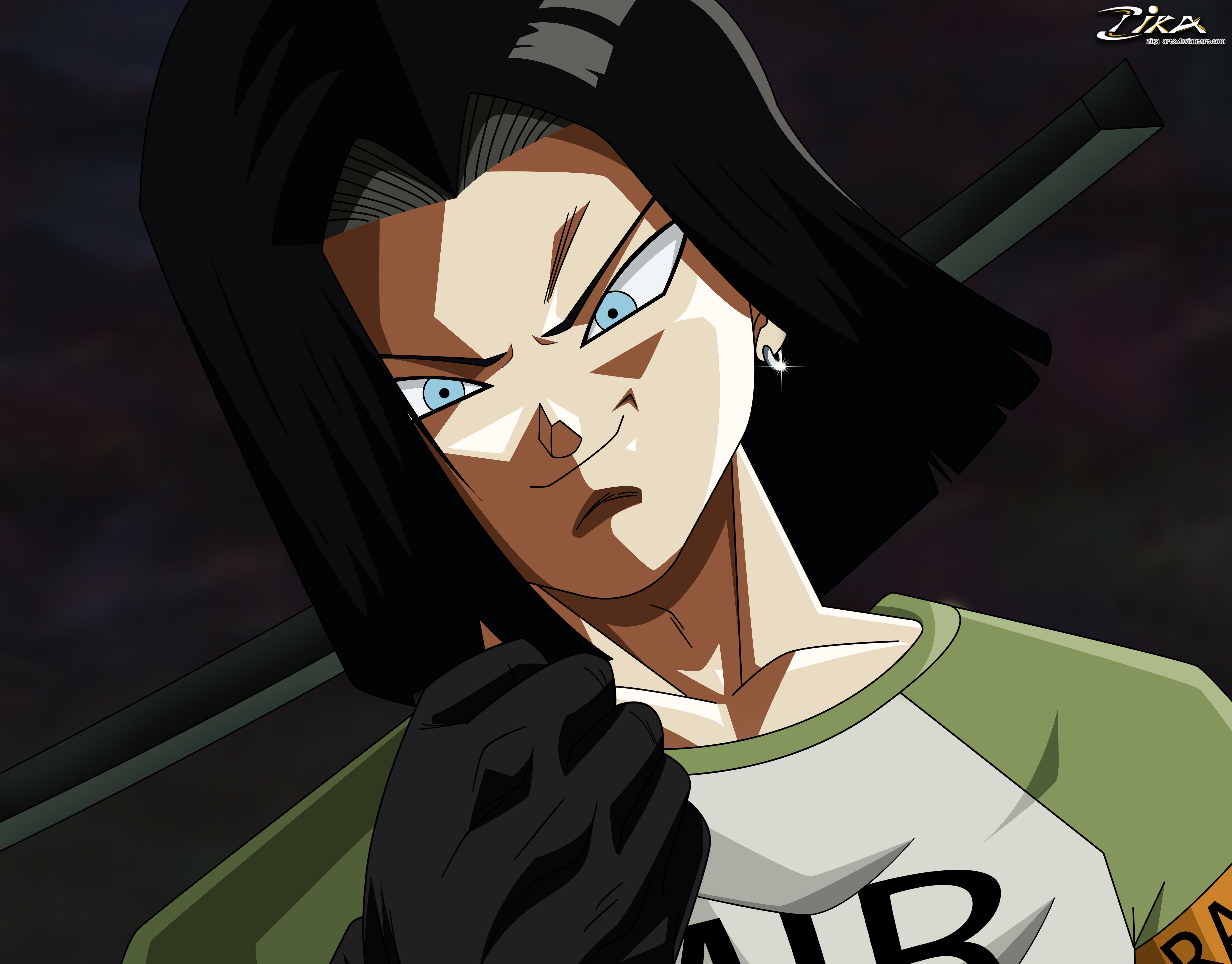 Phone wallpaper: Anime, Android 17 (Dragon Ball), Dragon Ball 1122776