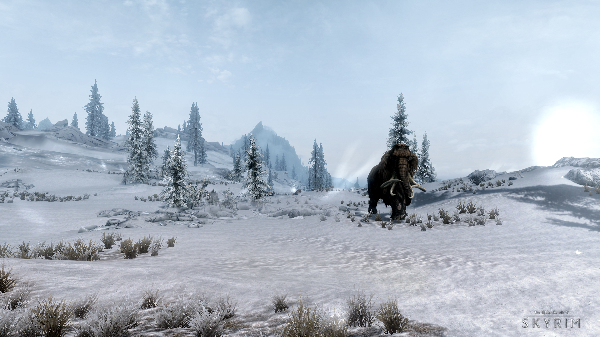 Skyrim Winter HD: Journey Across Tamriel's Snowfields