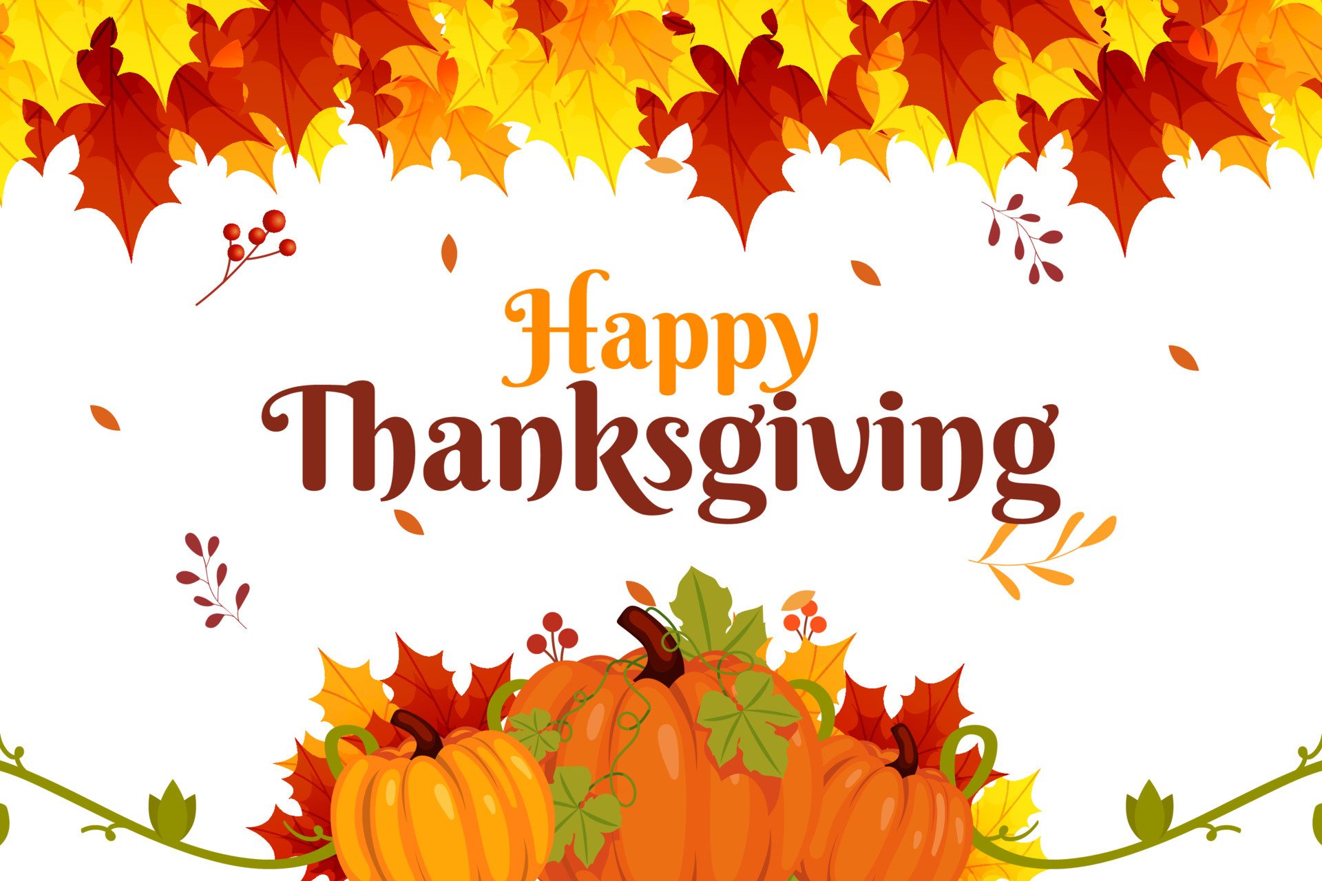Free Happy Thanksgiving 4K Wallpaper & Desktop HD Background for PC