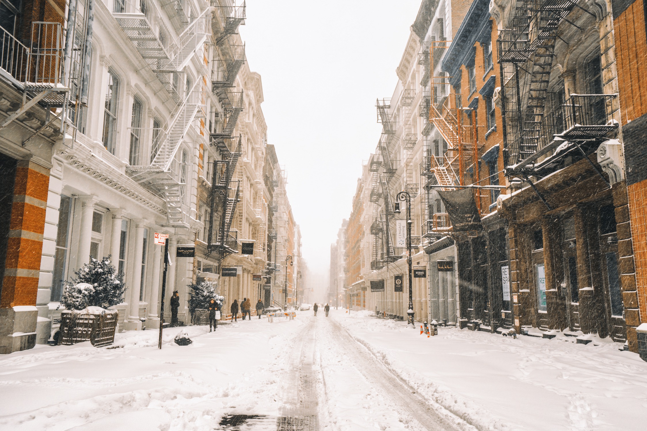 Wallpaper New York, winter, snow for mobile and desktop, section город, resolution 2248x1499