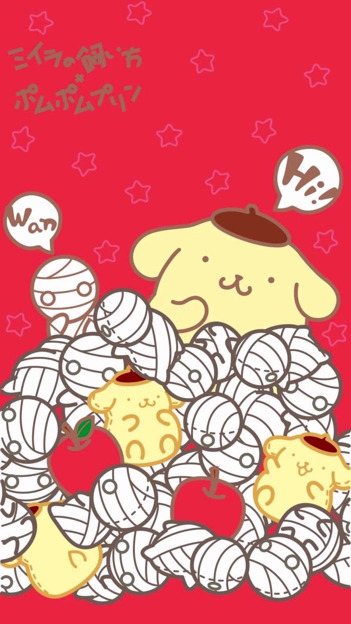 Pom pom purin. Kawaii wallpaper, Sanrio wallpaper, Cute wallpaper