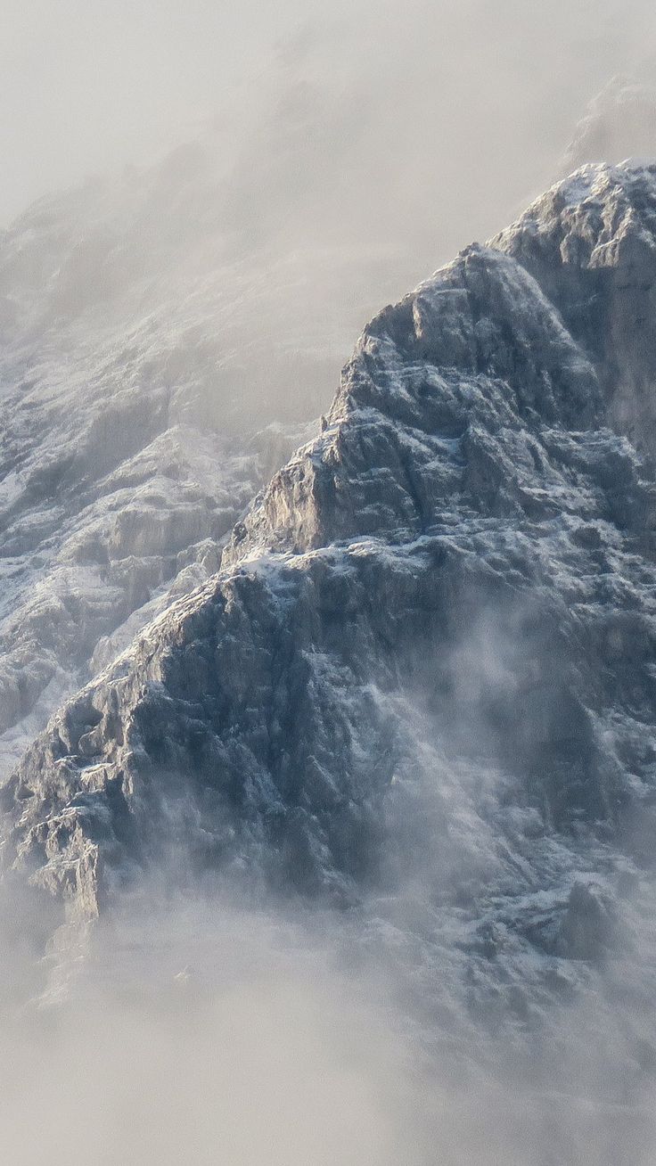 Mountains in Fog Wallpaper, Android & Desktop Background