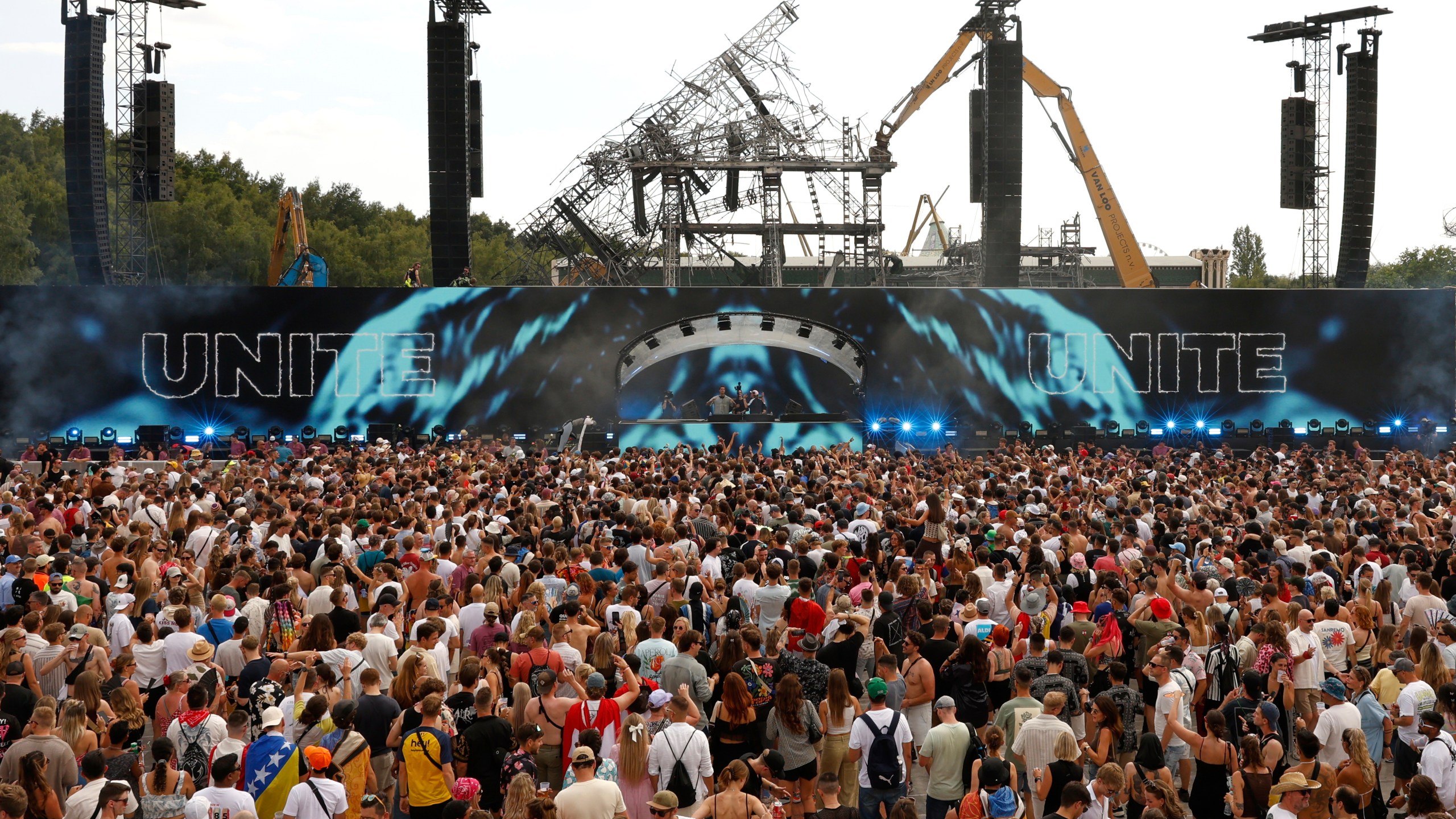 Belgium's Tomorrowland music festival opens after main stage was destroyed