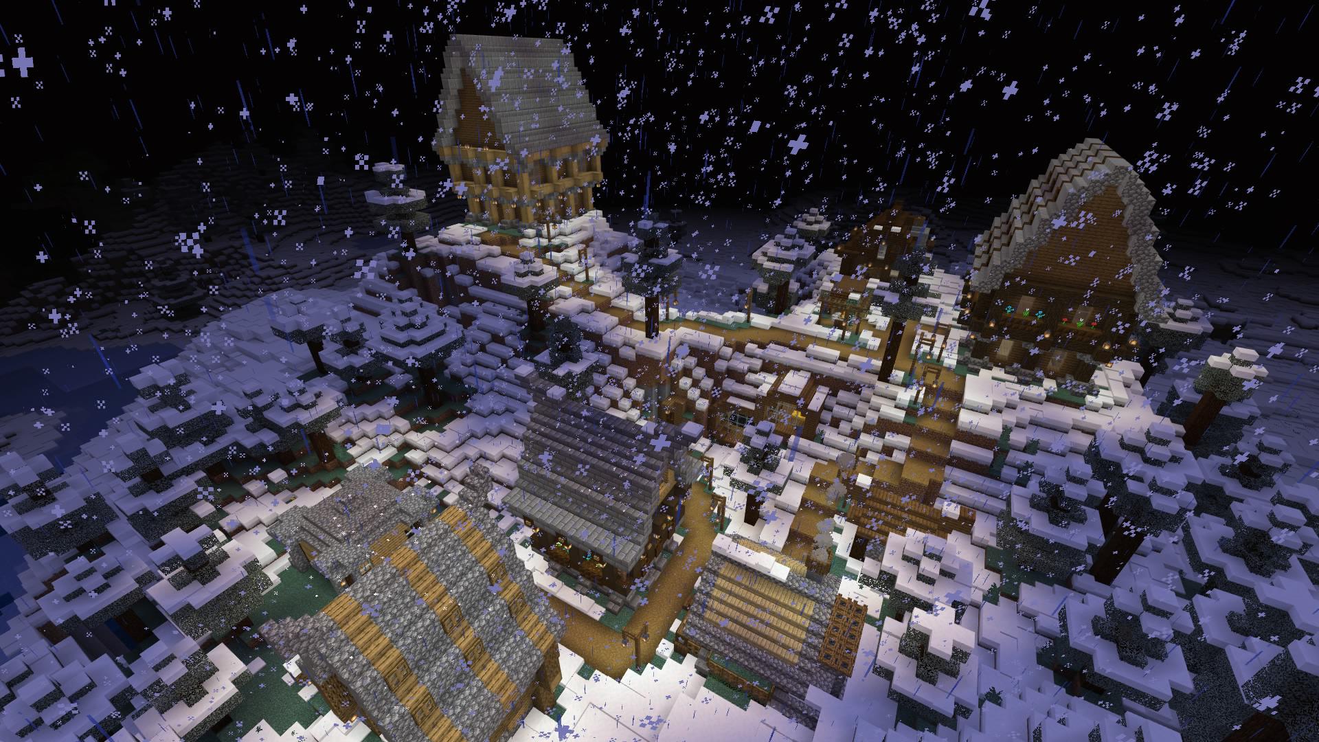 My current snow village I made for winter, any suggestions or ideas would be helpful!