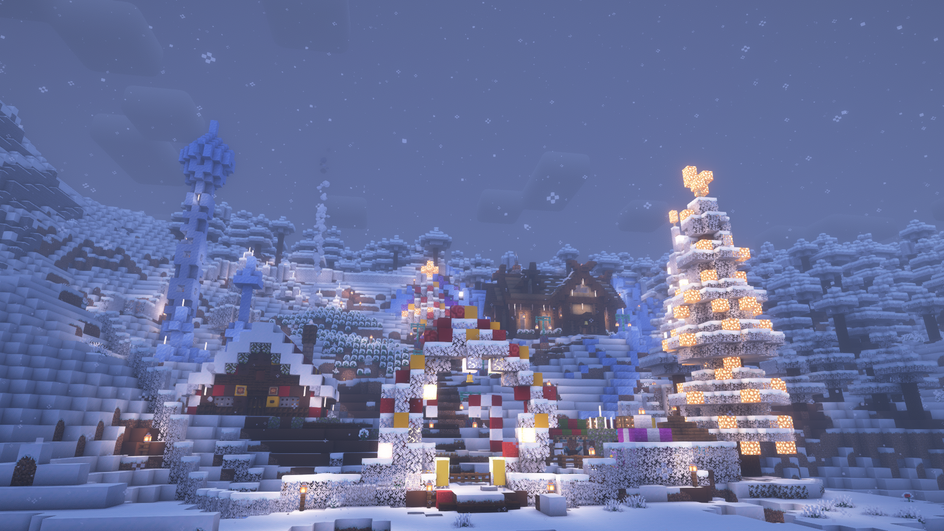 In preparation for the holiday season I've build this cosy winter retreat in my Minecraft Hardcore world!