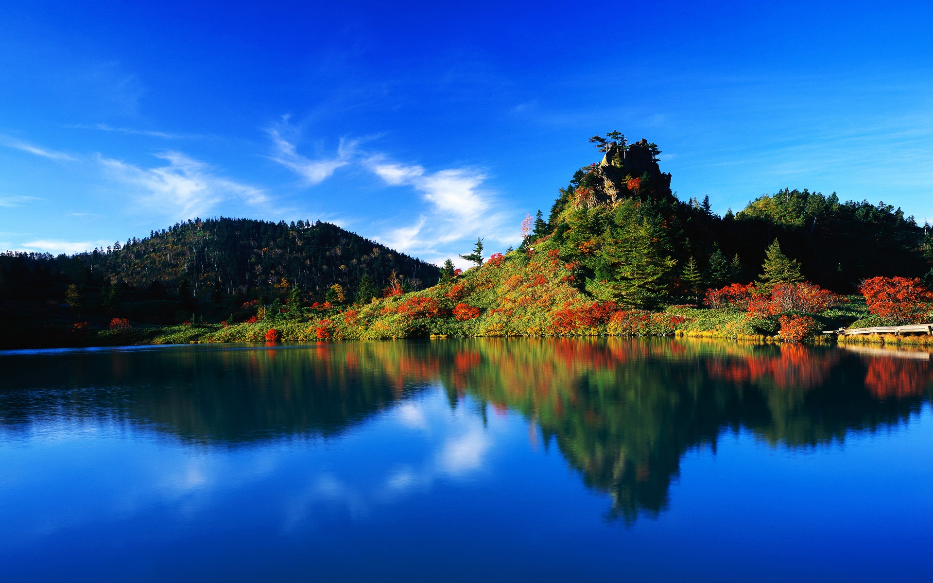 Autumn Reflection Japan Wallpaper