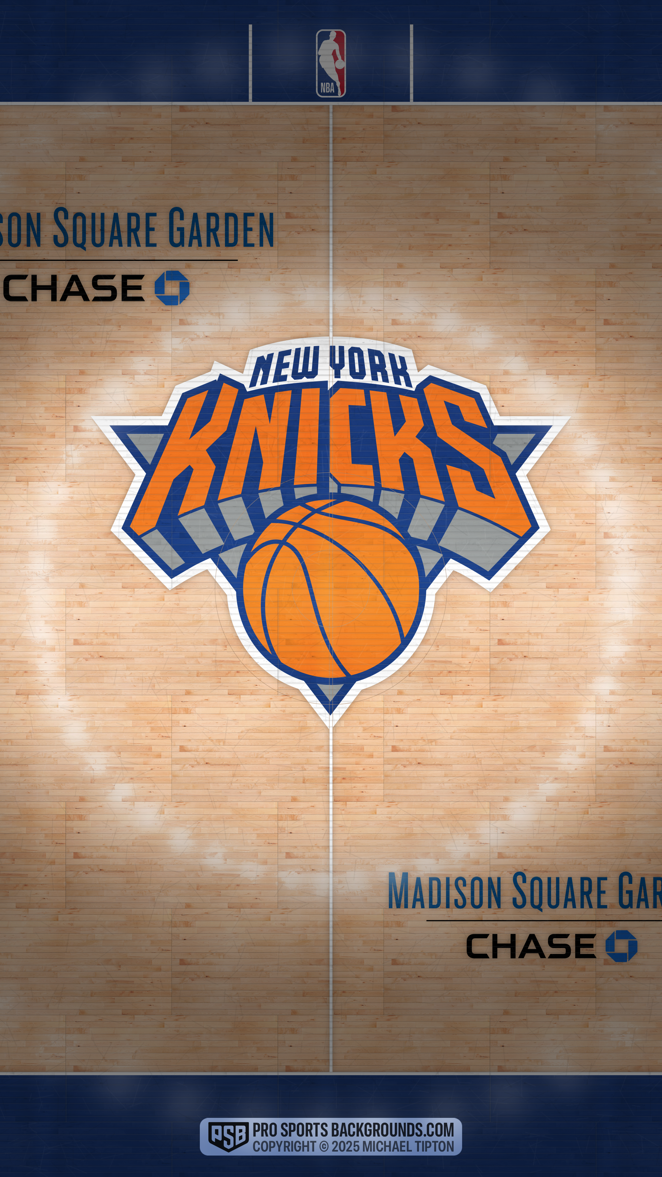 2025 New York Knicks Wallpaper & Monthly Season Schedules