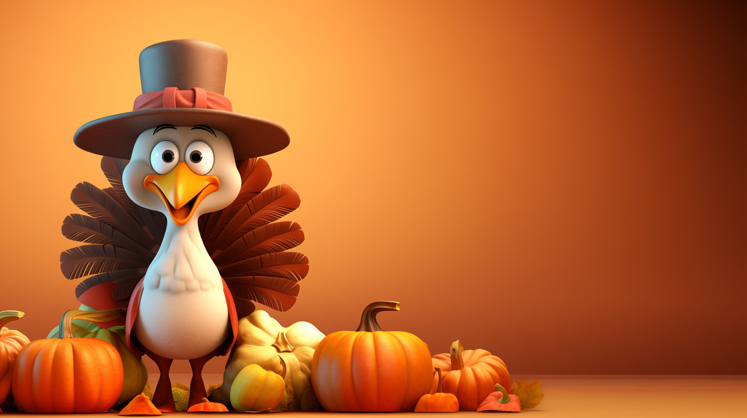 Thanksgiving Turkey Background PowerPoint Background