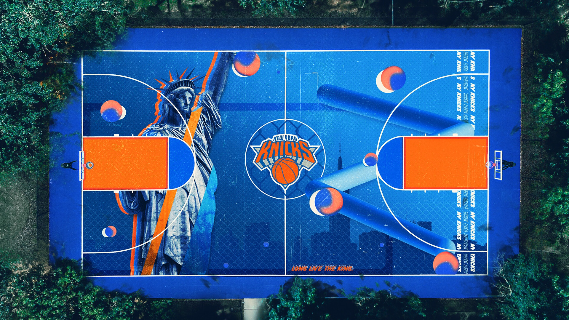 Wallpaper Knicks, New York Knicks, Terry Soleilhac, by Terry Soleilhac for mobile and desktop, section спорт, resolution 1920x1080
