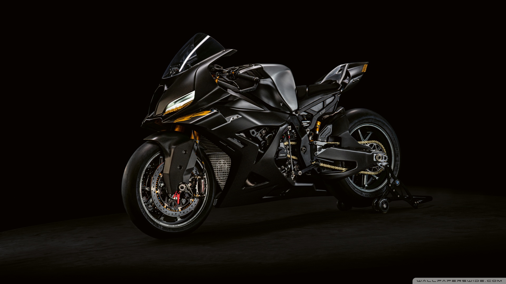 BMW Motorrad, Concept RR, 2026, Bike, Black Background 4K UHD Wallpaper for UltraHD Desktop and TV, Widescreen and UltraWide Display, Dual Monitor