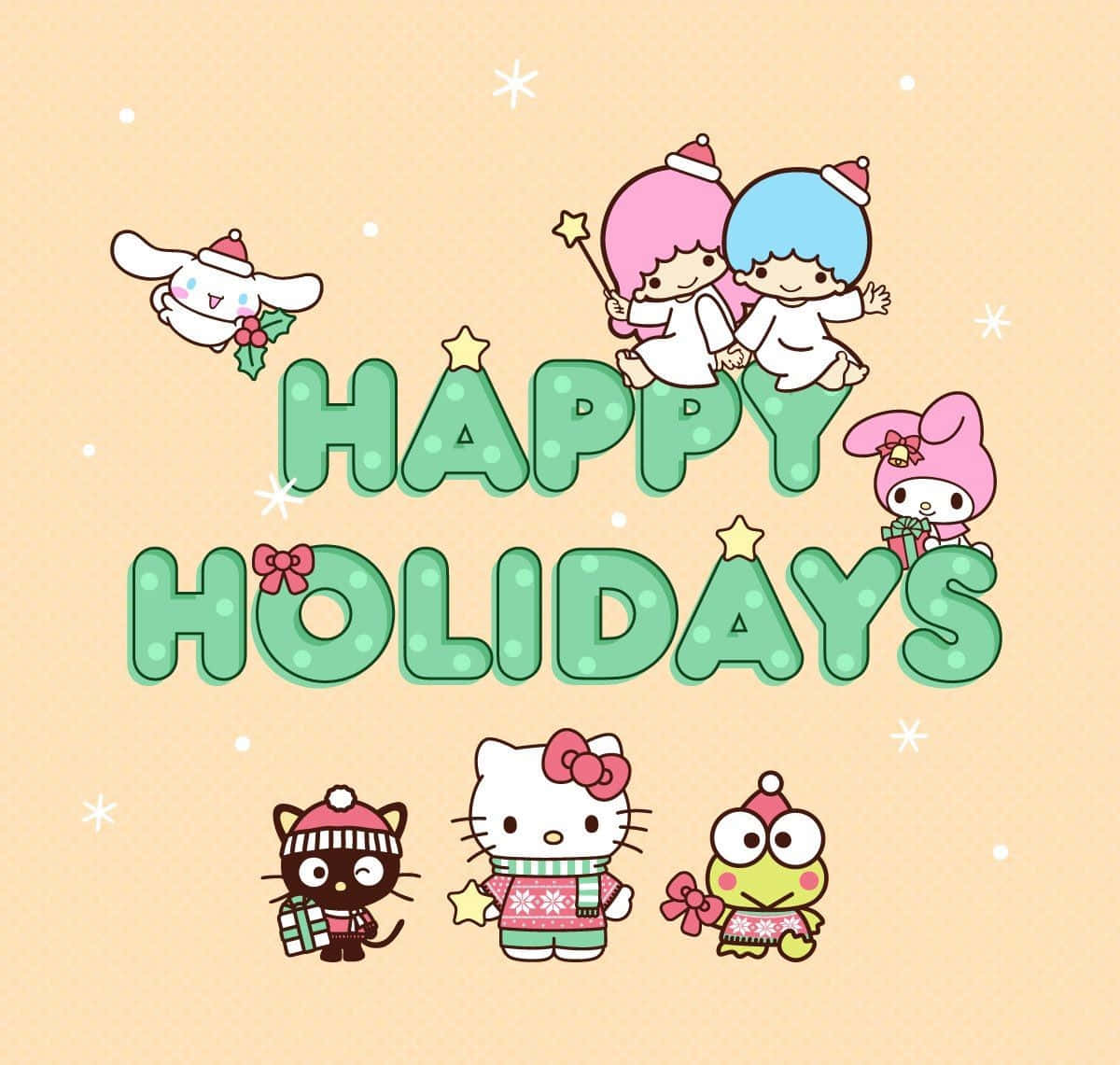 Download Sanrio Characters Celebrating Holidays Wallpaper