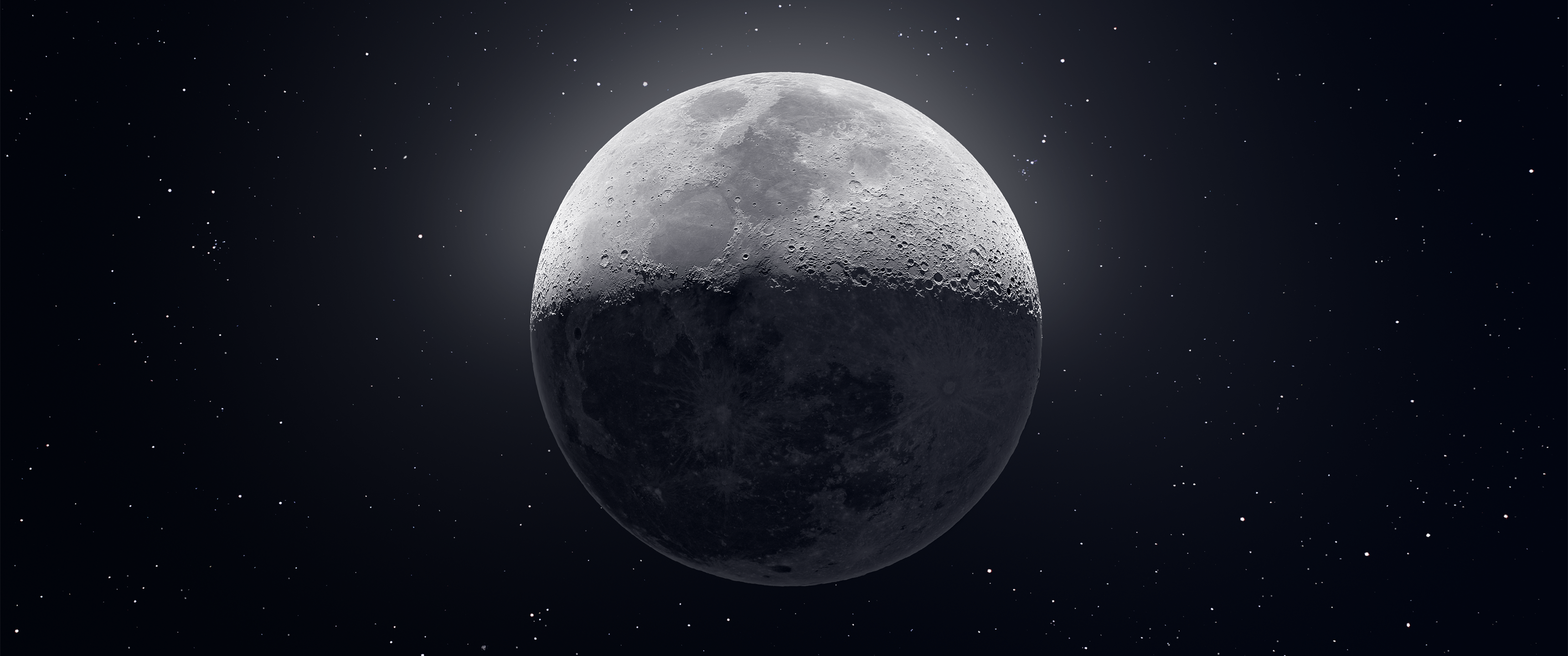 Moon Composit Of 50,000 Image By U Ajamesmccarthy [3440x1440]