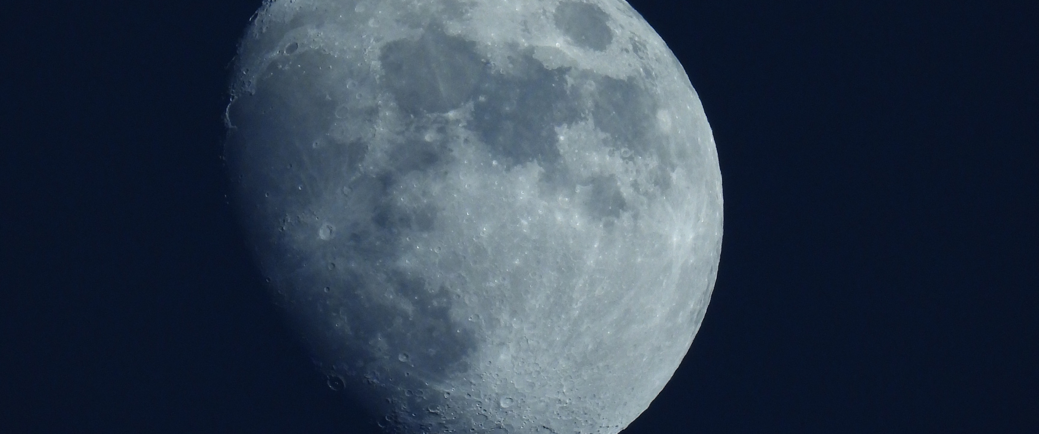 Download Moon, Space, Night Wallpaper in 3440x1440 Resolution