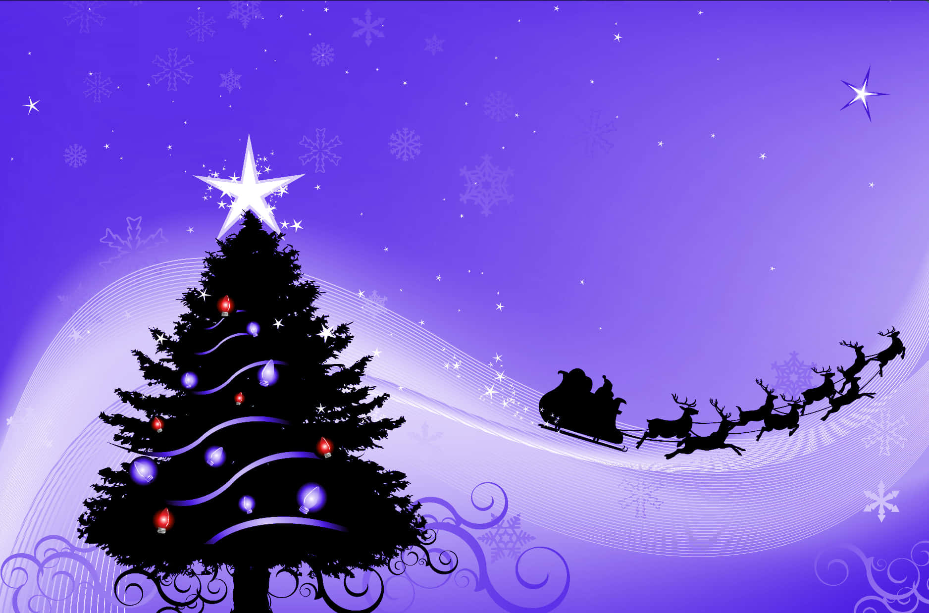 Purple Christmas Background