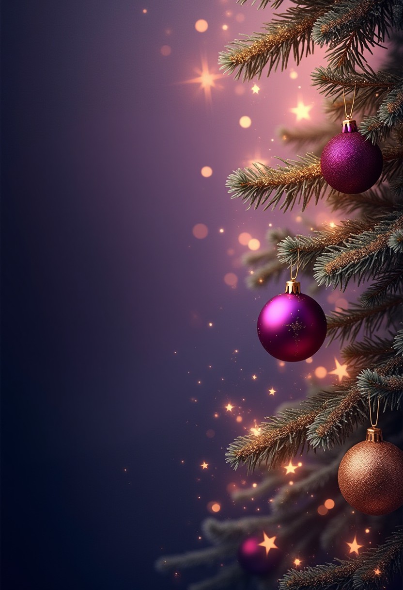 Enchanting Christmas Background with Fir Branches. Stable Diffusion Online