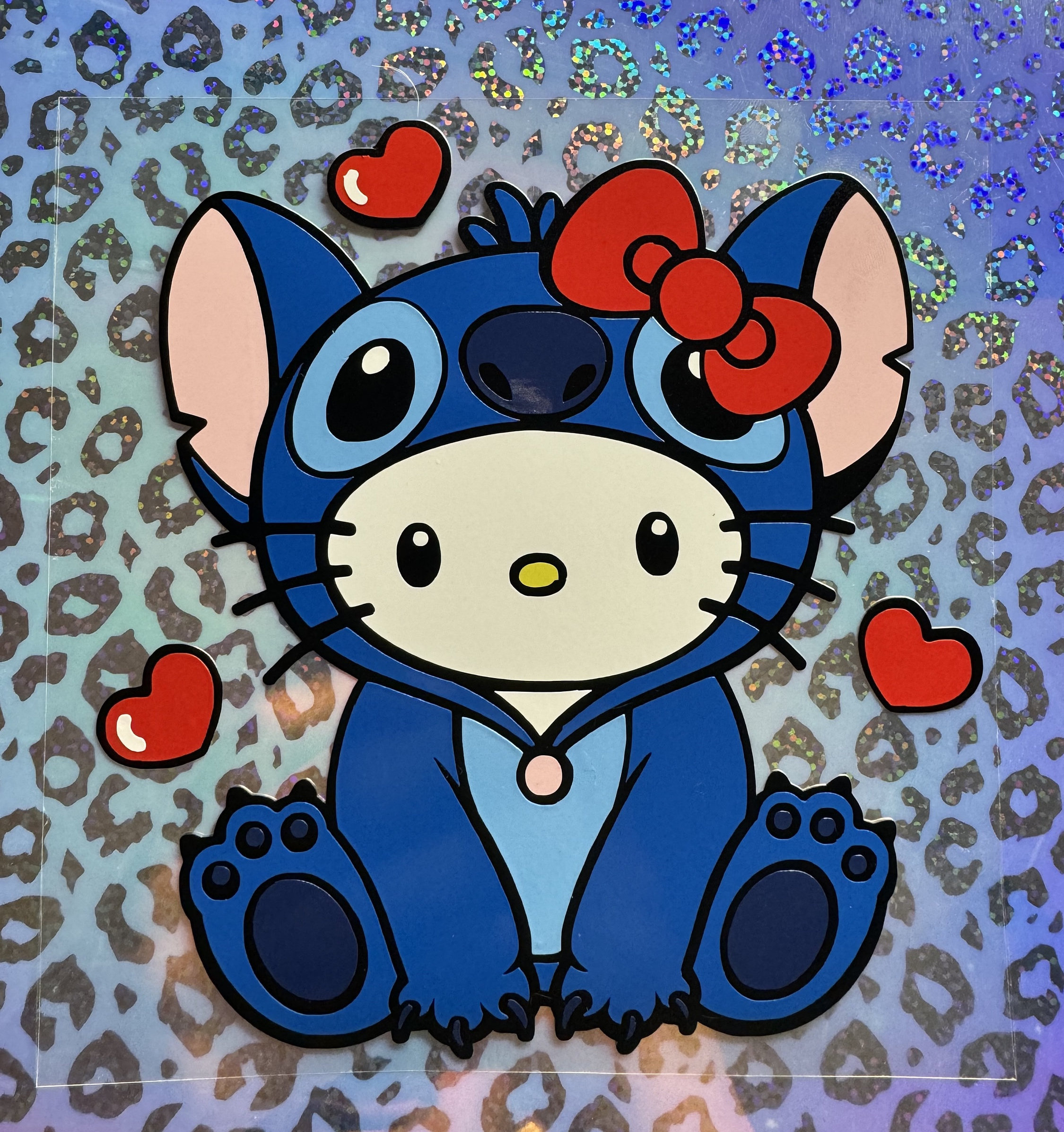 Hello Kitty Stitch Valentine Vinyl Car Decal