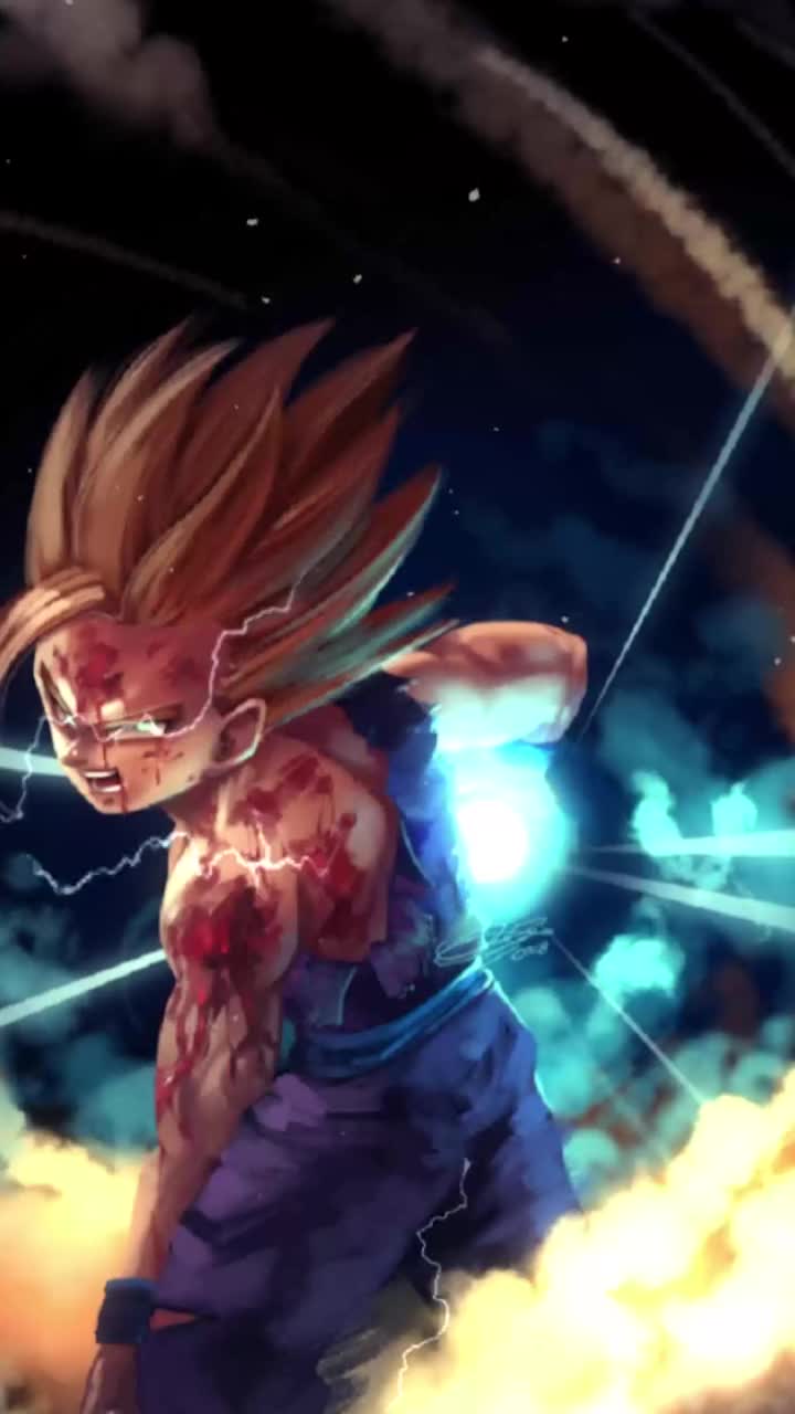 Super Hero Gohan SSJ2 Mobile Live Wallpaper