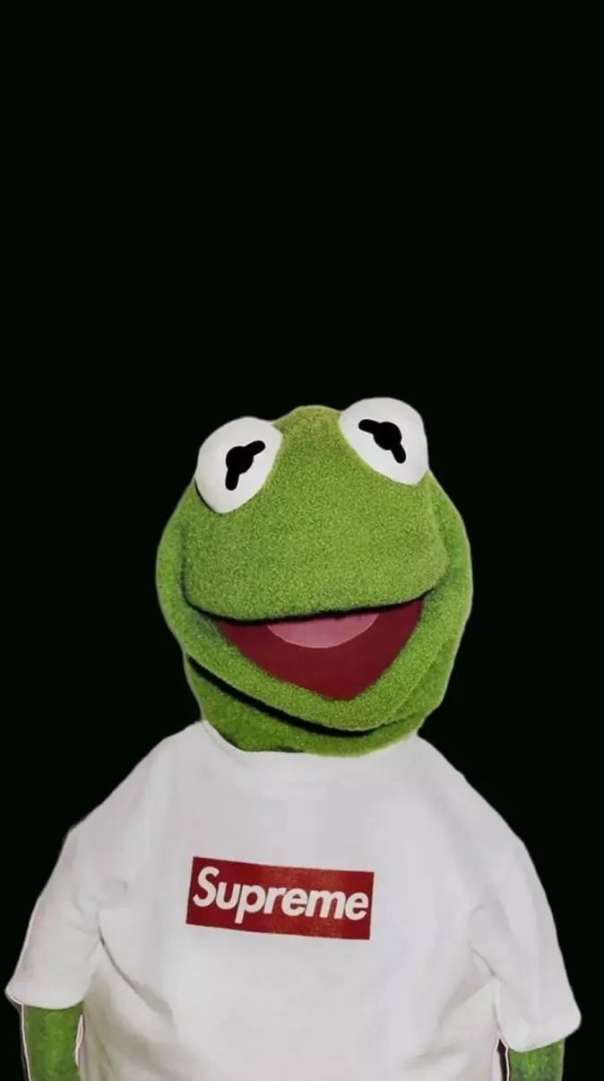 Supreme Kermit Tee BLK wallpaper