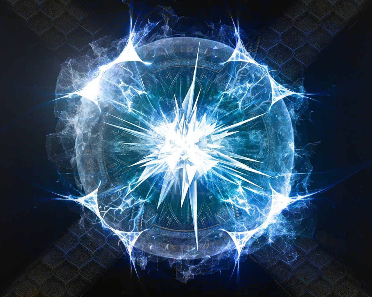 A bundle of energy in the form of a ball Desktop wallpaper 1280x1024