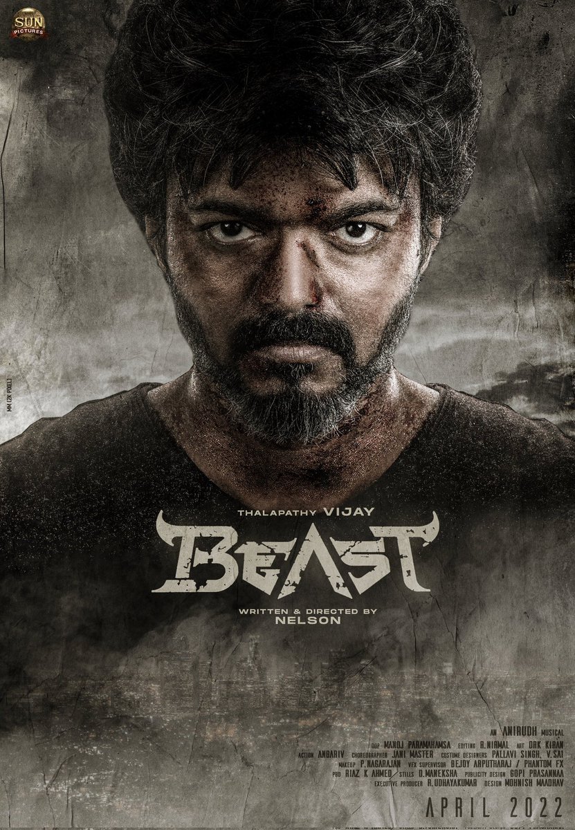 Beast Poster Work Design: #Thalapathy66