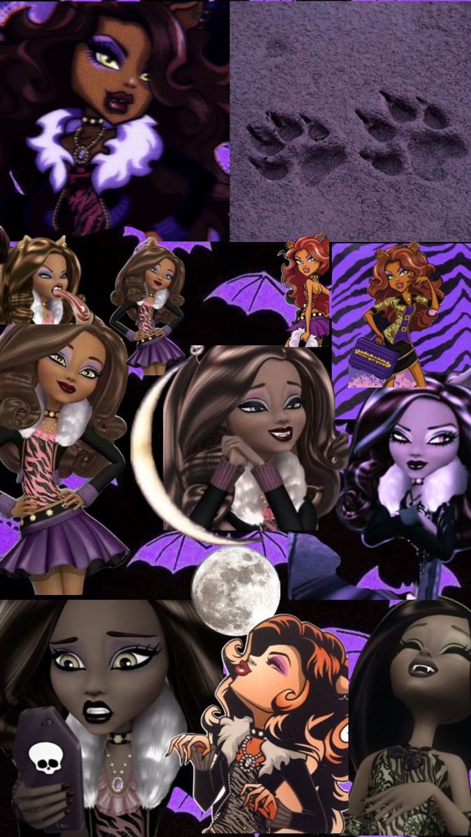 Clawdeen Wolf wallpaper. Wolf wallpaper, Monster high, Black disney princess