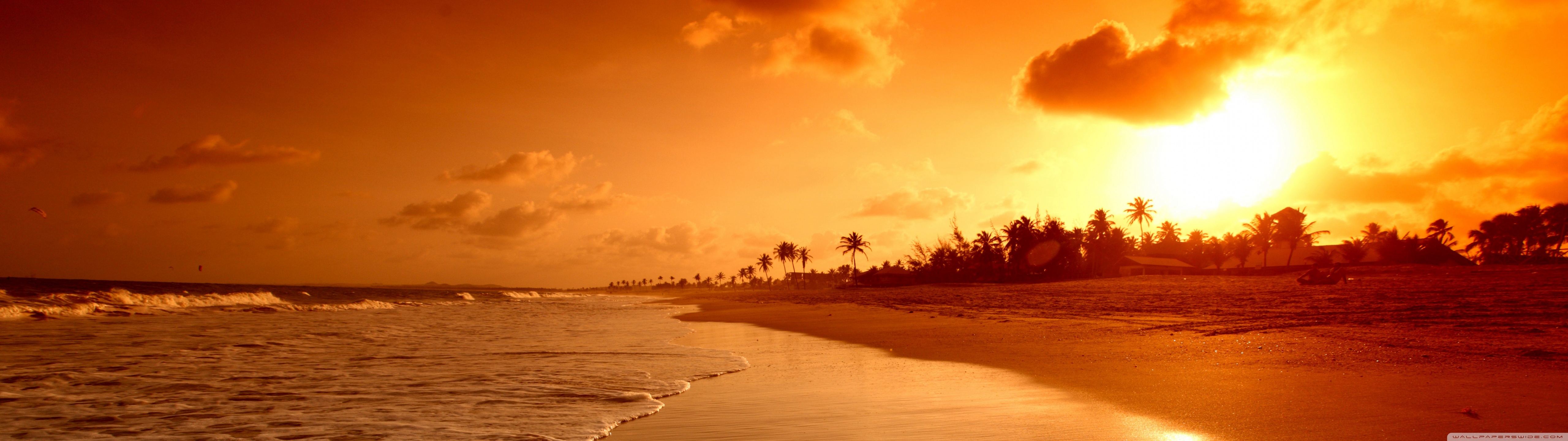 Beach Sunrise 4K UHD Wallpaper for UltraHD Desktop and TV, Widescreen and UltraWide Display, Dual Monitor, Smartphone and Tablet Devices