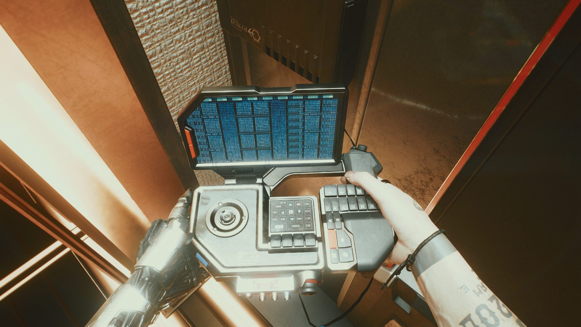 Johnny Silverhand's cyberdeck in Cyberpunk 2077