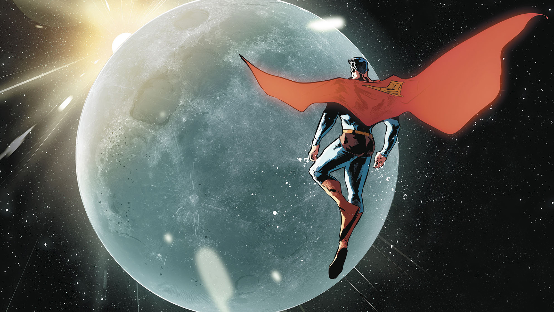Superman Soars: HD Clark Kent Comic Wallpaper from DC Comics