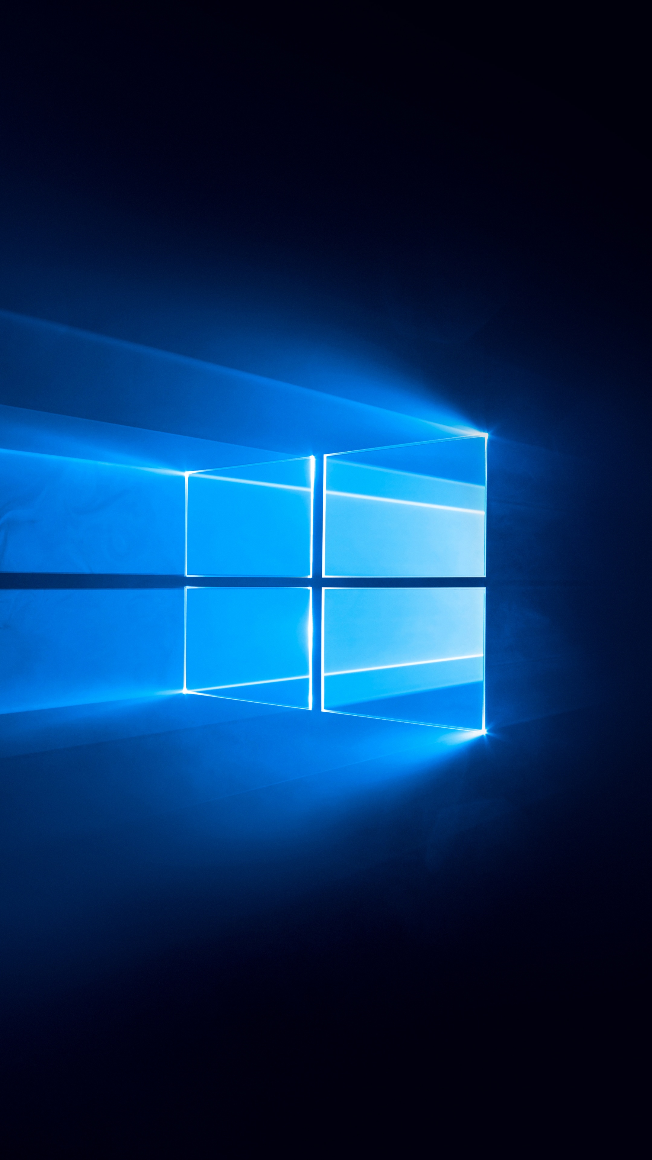 Windows 10 Wallpaper 4K, Dark, Blue background, 5K, 8K
