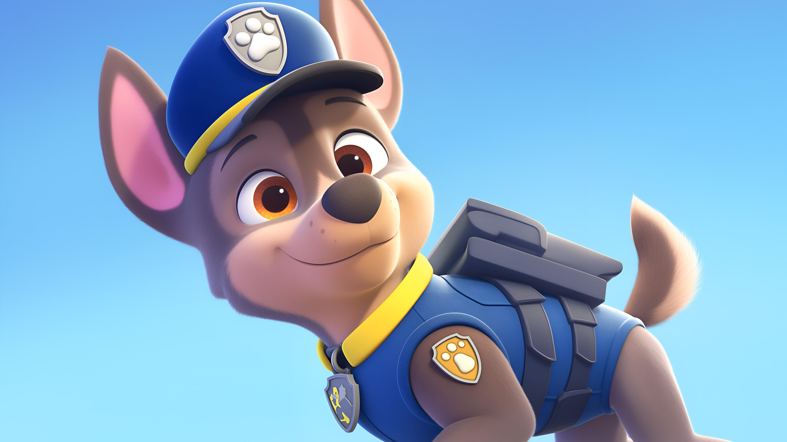 Paw Patrol Chase Cute Desktop Wallpaper 4K