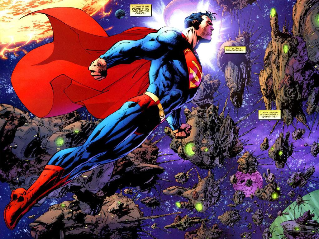 Superman in space wallpaper Art Community GALLERY OF COMIC ART