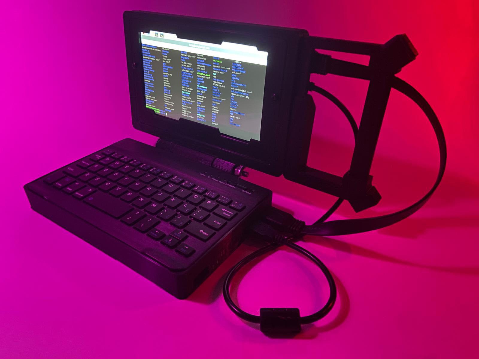 Made A Cyberpunk: Edgerunners Themed Cyberdeck. Then Transformed Into The First Cyberdeck In History That Doesn't Make TSA Agents Soil Themselves. I Call It The Britney Deck