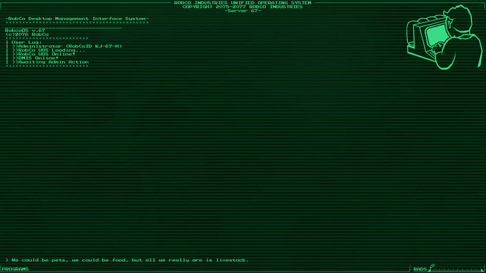 Download Terminal Codes In The Upper Right Corner Wallpaper