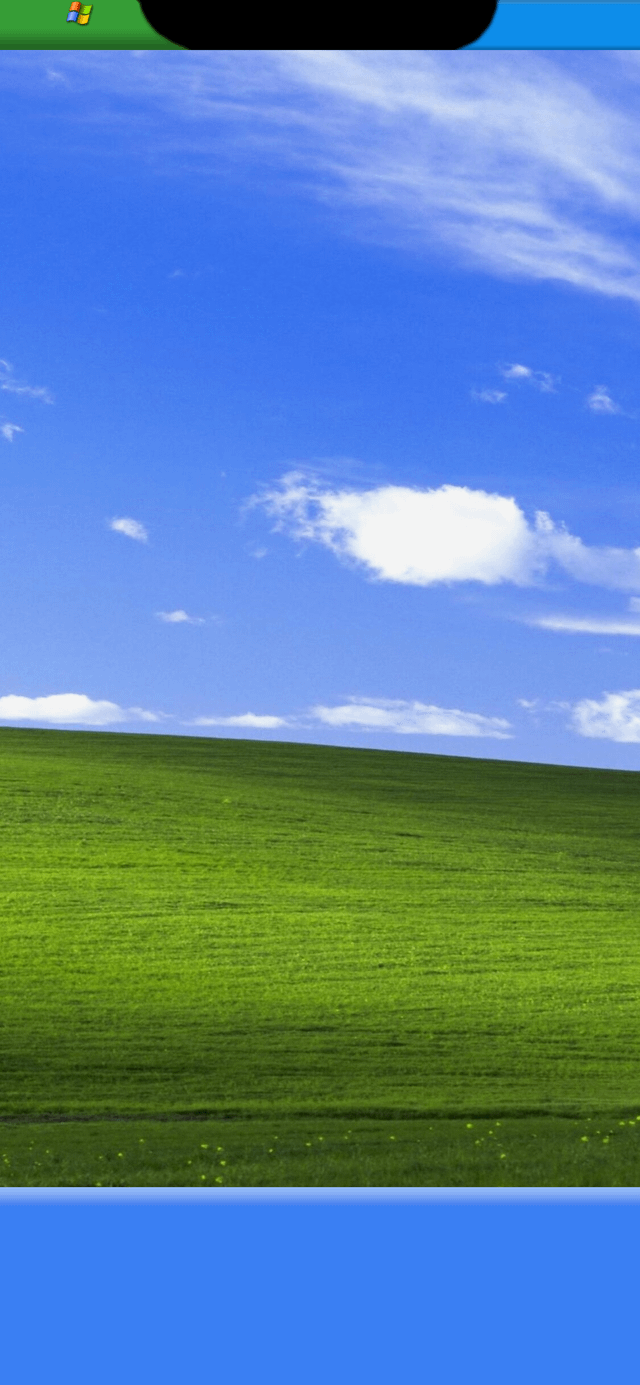 I made the perfect Windows XP home screen wallpaper for iPhone X / 10