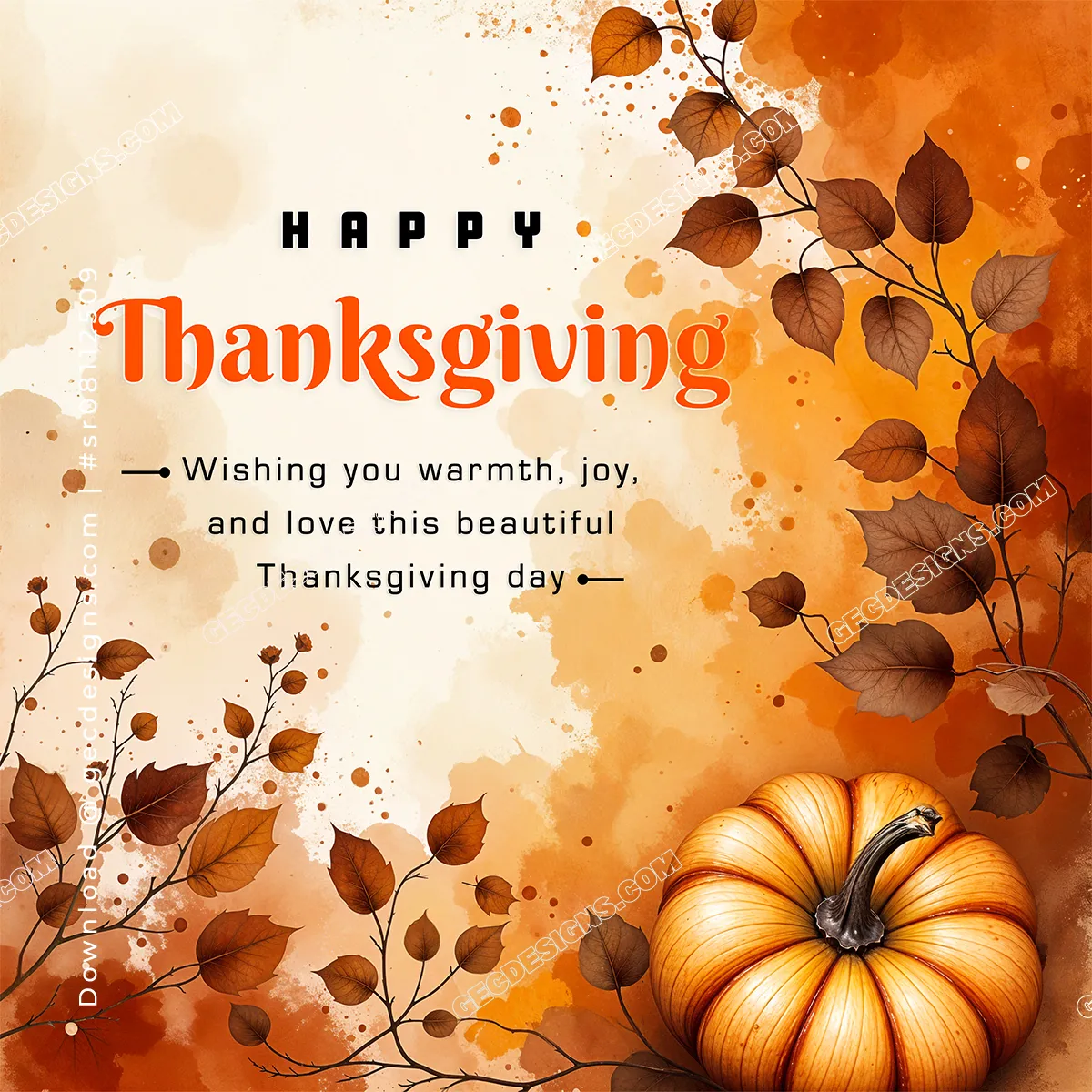 Share Warmth and Gratitude with This Beautiful Happy Thanksgiving 2025 Wishes Image for Family and Friends