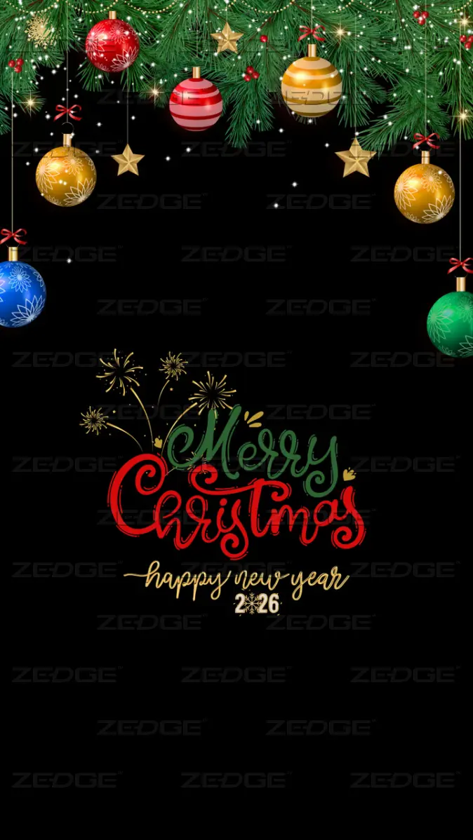 Merry Christmas New Years 2026 wallpaper