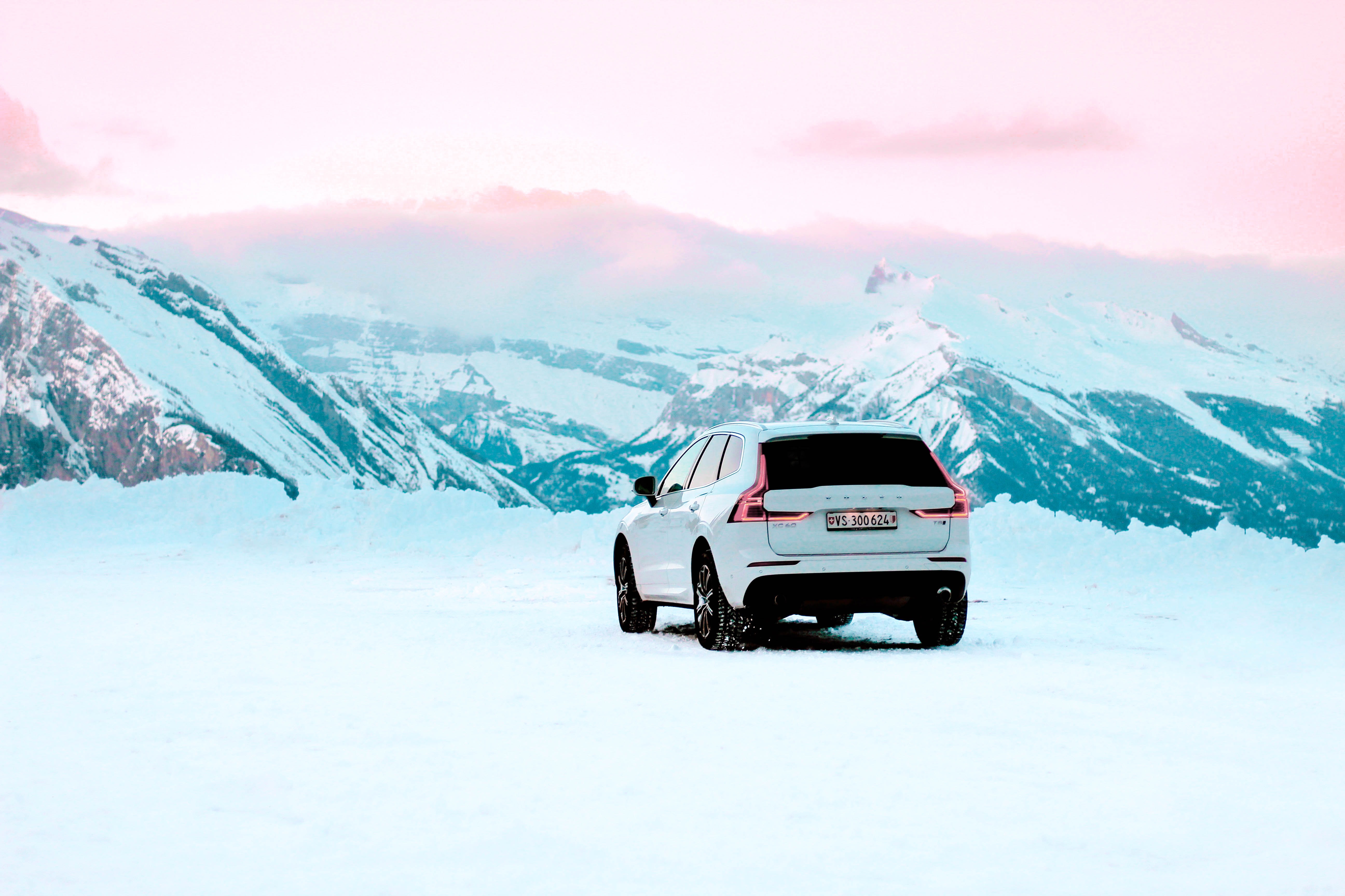 Phone wallpaper: Volvo, Cars, Car, Volvo Xc60, Suv, Mountains, Snow 134950